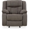 image:imageSignature Design by Ashley Leather Power Rocker Recliner Chair Ocean BlueGrey