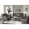 image:imageSignature Design by Ashley Leather Power Rocker Recliner Chair Ocean BlueGrey
