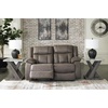 image:imageSignature Design by Ashley Leather Power Rocker Recliner Chair Ocean BlueGrey