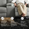 image:imageSignature Design by Ashley Leather Power Rocker Recliner Chair Ocean BlueSterling