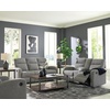 image:imageSignature Design by Ashley Leather Power Rocker Recliner Chair Ocean BlueSterling