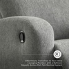 image:imageSignature Design by Ashley Leather Power Rocker Recliner Chair Ocean BlueSterling
