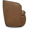 image:imageSignature Design by Ashley Leather Swivel Accent Chair MidnightDark Brown