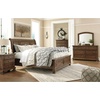 image:imageSignature Design by Ashley Lettner Modern Traditional 2 Drawer Nightstand 3013 Tall Light GrayBrown