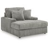 image:imageSignature Design by Ashley Lindyn White Oversized Swivel Accent ChairGrey