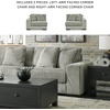 image:imageSignature Design by Ashley Lindyn White Oversized Swivel Accent ChairGrey