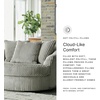 image:imageSignature Design by Ashley Lindyn White Oversized Swivel Accent ChairGrey