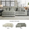 image:imageSignature Design by Ashley Lindyn White Oversized Swivel Accent ChairGrey