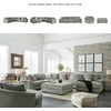 image:imageSignature Design by Ashley Lindyn White Oversized Swivel Accent ChairGrey
