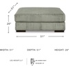 image:imageSignature Design by Ashley Lindyn White Oversized Swivel Accent ChairGrey