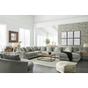 image:imageSignature Design by Ashley Lindyn White Oversized Swivel Accent ChairGrey