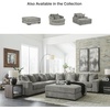 image:imageSignature Design by Ashley Lindyn White Oversized Swivel Accent ChairGrey