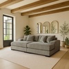 image:imageSignature Design by Ashley Lindyn White Oversized Swivel Accent ChairGrey