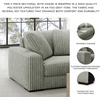image:imageSignature Design by Ashley Lindyn White Oversized Swivel Accent ChairGrey