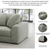 image:imageSignature Design by Ashley Lindyn White Oversized Swivel Accent ChairGrey