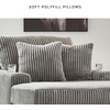 image:imageSignature Design by Ashley Lindyn White Oversized Swivel Accent ChairGrey