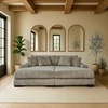 image:imageSignature Design by Ashley Lindyn White Oversized Swivel Accent ChairGrey