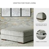 image:imageSignature Design by Ashley Lindyn White Oversized Swivel Accent ChairGrey
