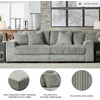 image:imageSignature Design by Ashley Lindyn White Oversized Swivel Accent ChairGrey