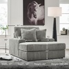 image:imageSignature Design by Ashley Lindyn White Oversized Swivel Accent ChairGrey