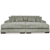 image:imageSignature Design by Ashley Lindyn White Oversized Swivel Accent ChairGrey