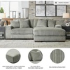 image:imageSignature Design by Ashley Lindyn White Oversized Swivel Accent ChairGrey
