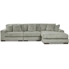 image:imageSignature Design by Ashley Lindyn White Oversized Swivel Accent ChairGrey