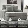 image:imageSignature Design by Ashley Lindyn White Oversized Swivel Accent ChairGrey
