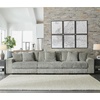 image:imageSignature Design by Ashley Lindyn White Oversized Swivel Accent ChairGrey