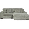 image:imageSignature Design by Ashley Lindyn White Oversized Swivel Accent ChairGrey