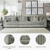 image:imageSignature Design by Ashley Lindyn White Oversized Swivel Accent ChairGrey