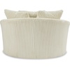 image:imageSignature Design by Ashley Lindyn White Oversized Swivel Accent ChairWhite