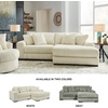 image:imageSignature Design by Ashley Lindyn White Oversized Swivel Accent ChairWhite