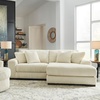 image:imageSignature Design by Ashley Lindyn White Oversized Swivel Accent ChairWhite