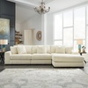 image:imageSignature Design by Ashley Lindyn White Oversized Swivel Accent ChairWhite