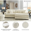 image:imageSignature Design by Ashley Lindyn White Oversized Swivel Accent ChairWhite
