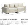 image:imageSignature Design by Ashley Lindyn White Oversized Swivel Accent ChairWhite
