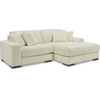 image:imageSignature Design by Ashley Lindyn White Oversized Swivel Accent ChairWhite