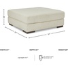 image:imageSignature Design by Ashley Lindyn White Oversized Swivel Accent ChairWhite