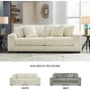 image:imageSignature Design by Ashley Lindyn White Oversized Swivel Accent ChairWhite