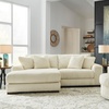 image:imageSignature Design by Ashley Lindyn White Oversized Swivel Accent ChairWhite