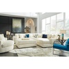 image:imageSignature Design by Ashley Lindyn White Oversized Swivel Accent ChairWhite