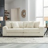 image:imageSignature Design by Ashley Lindyn White Oversized Swivel Accent ChairWhite