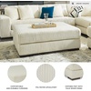 image:imageSignature Design by Ashley Lindyn White Oversized Swivel Accent ChairWhite