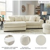 image:imageSignature Design by Ashley Lindyn White Oversized Swivel Accent ChairWhite