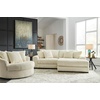 image:imageSignature Design by Ashley Lindyn White Oversized Swivel Accent ChairWhite
