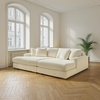 image:imageSignature Design by Ashley Lindyn White Oversized Swivel Accent ChairWhite