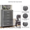 image:imageSignature Design by Ashley Lodanna Fully Assembled Gray 5 Drawer ChestGrey