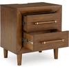 image:imageSignature Design by Ashley Lyncott Wood Nightstand with Charging Station