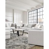 image:imageSignature Design by Ashley Maitelynn Casual Accent Chair for Living Room No Assembly Required Chalk White Polyester Chenille Armchair 36 WideCasual